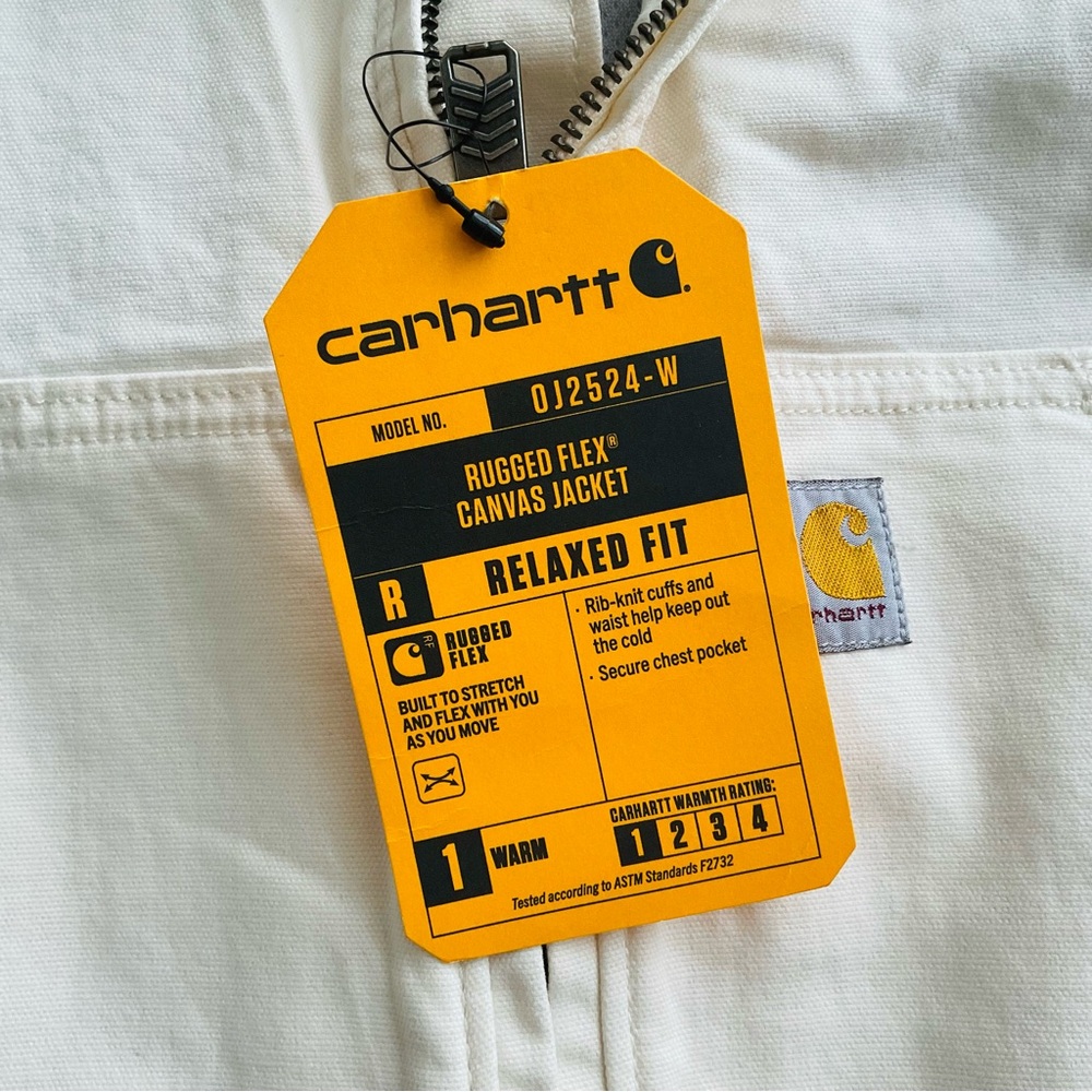 Carhartt Women's Cream Zip-Front Bomber Jacket - Picture 7 of 8